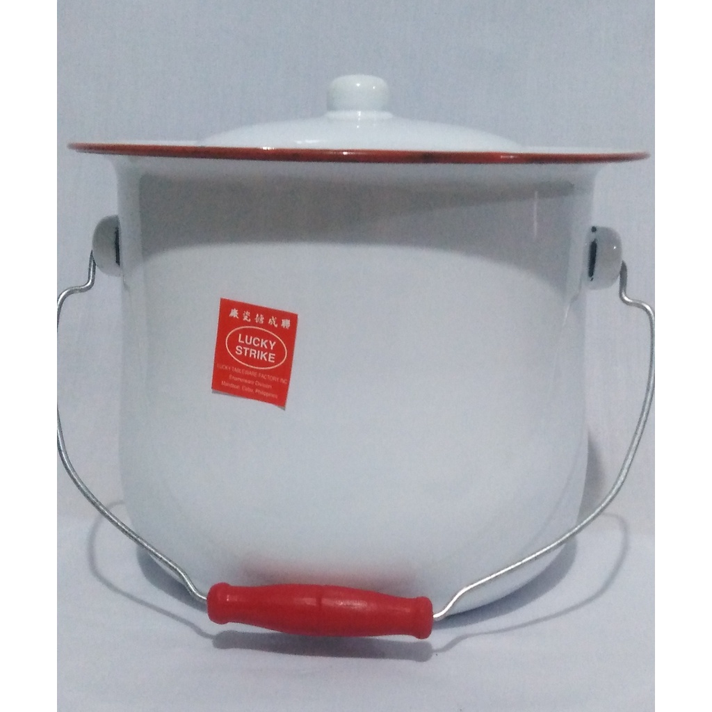 Enamel Chamber Pot with handle 26 Arinola for Adult Pregnant woman