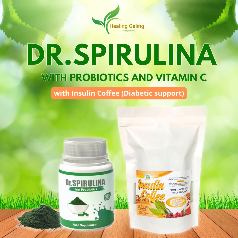 Healing Galing DrSpirulina capsules with Probiotics and Vitamin C