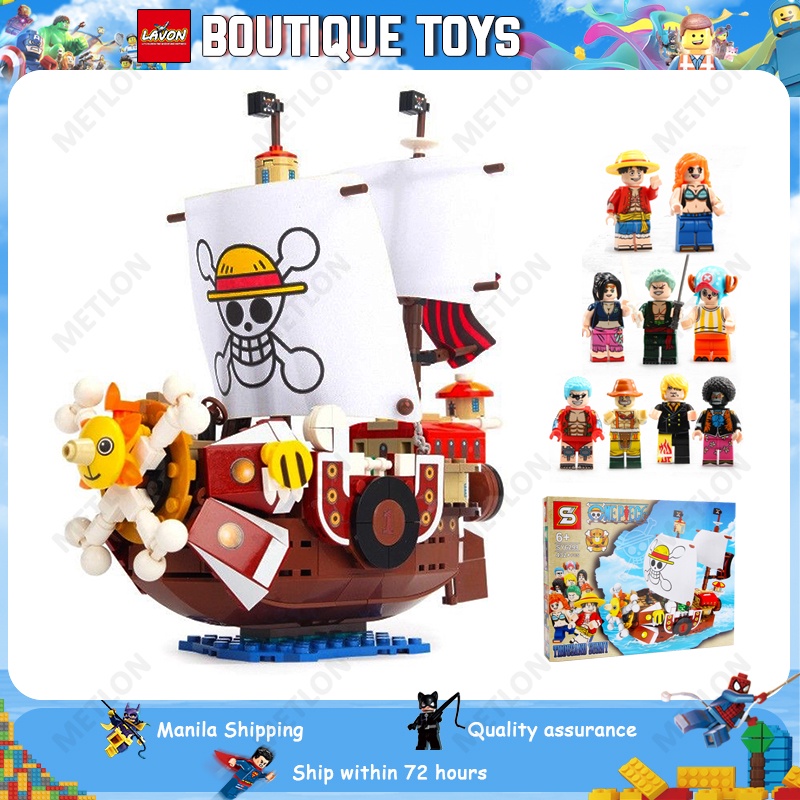 Christmas present SY6299 One Piece Thousand Sunny Luffy Zoro Sanji Nami ...