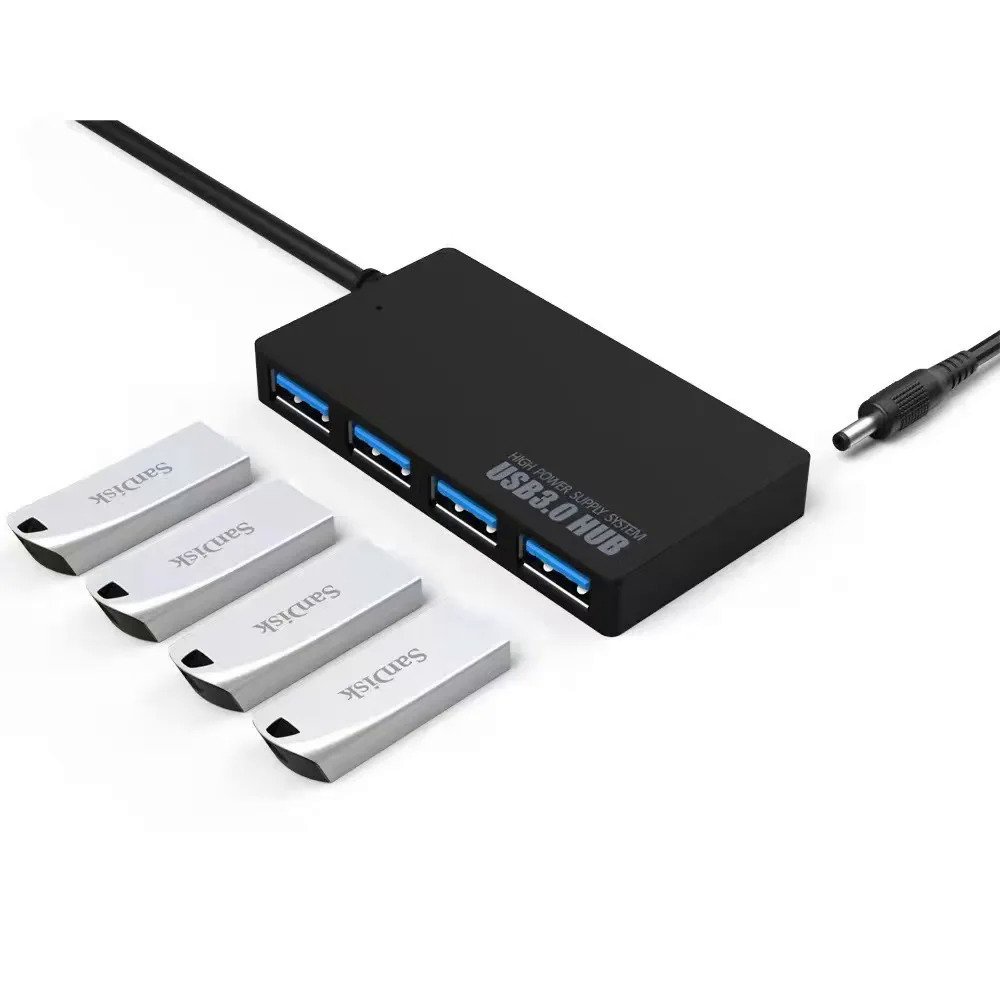 USB 3.0 High speed Hub 4-port HUB Computer Splitter USB Extender with ...
