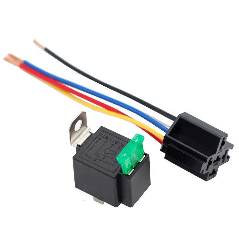 5-Pin 12V Fused Relay Switch Kit 30 Amp 12 Volt Automotive relays with ...