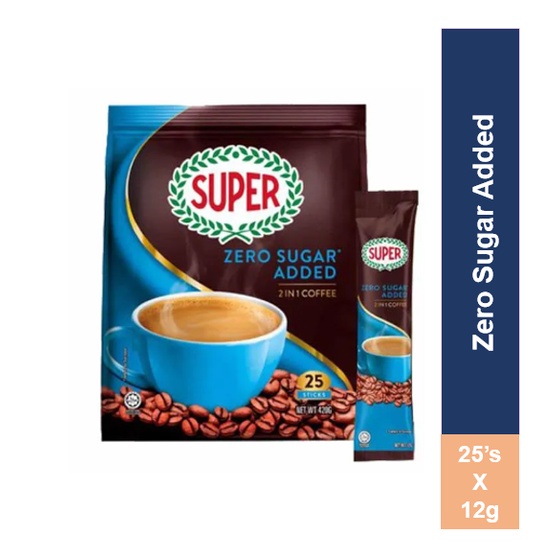 Malaysia Import Super Coffee Zero Sugar Added 2in1 25s X 12g Shopee Philippines 4507