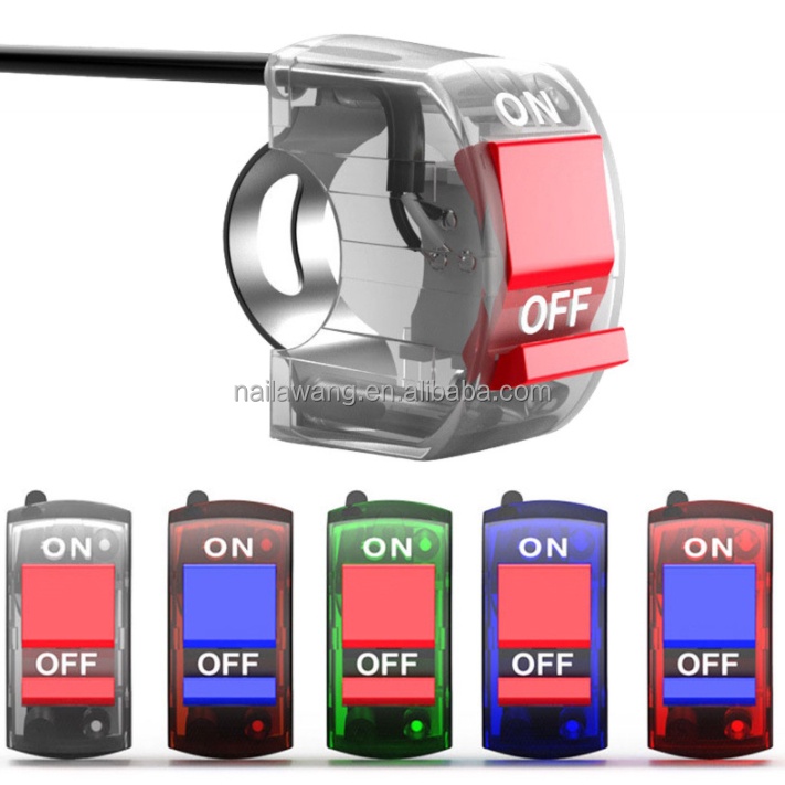 Universal hazard light switch 7/8" 22mm ON/OFF button control electric
