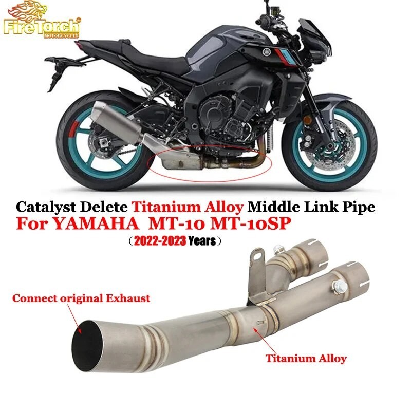 ⚖For Yamaha MT10 MT10 MT10SP 2022 2023 Motorcycle Exhaust Modify Escape Muffler Cat Delete M