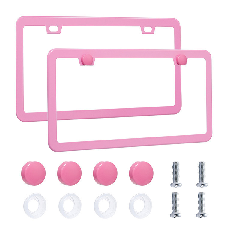 USA License Plate Frames Front Rear Car Tag Covers For Girl Women 2 ...