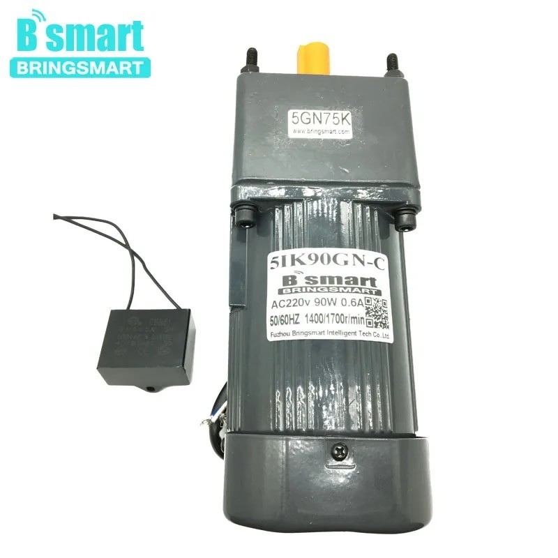 ☾5IK90GN-C AC Fixed Speed 90W Single-Phase Motor AC 220V Constant Speed ...