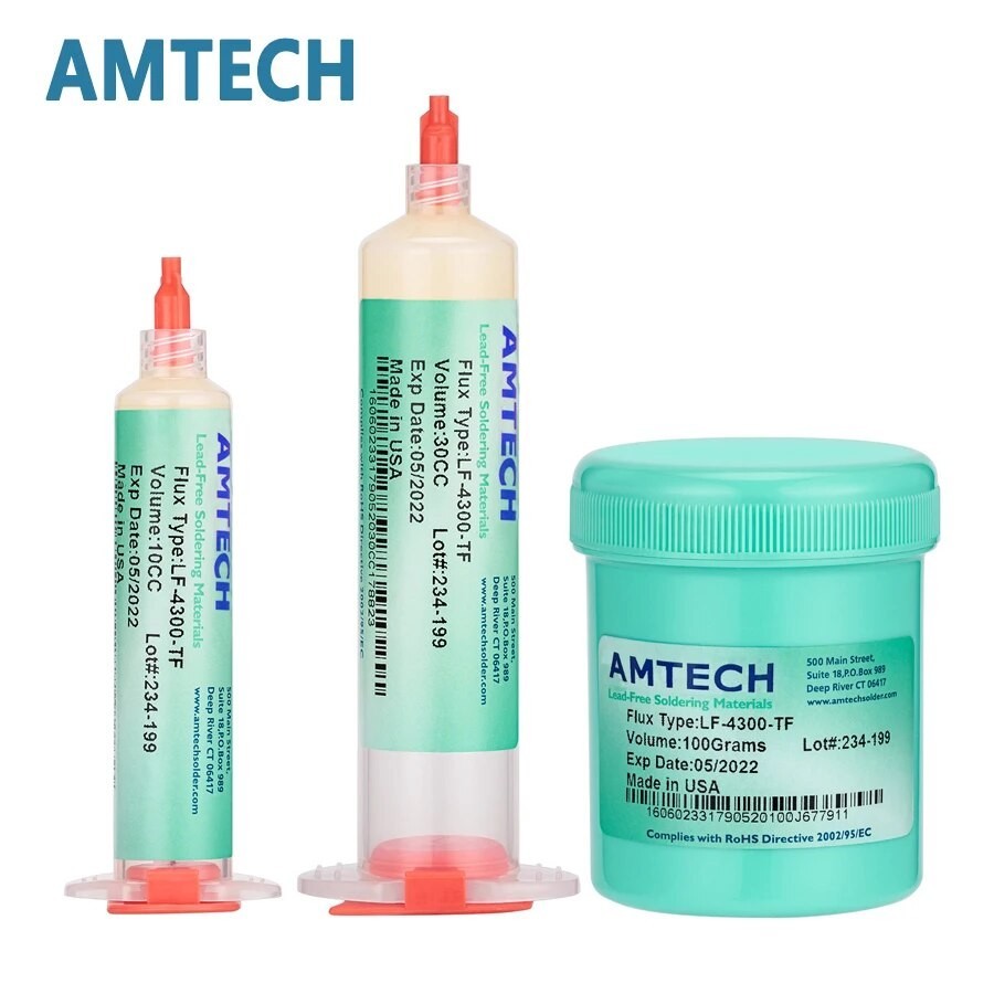 08g AMTECH 10CC/30CC Solder Flux for Electronics Soldering LF-4300-TF ...