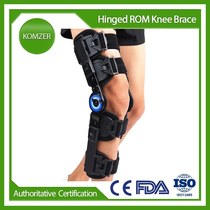 웃KOMZER Hinged ROM Knee Brace, Post-Op Recovery Stabilization, ACL, MCL ...