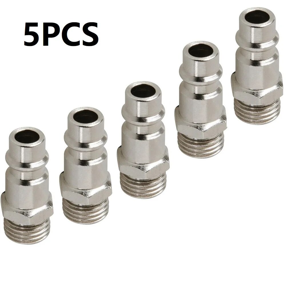 유5pcs Euro Air Line Hose Fitting Quick Release Euro Compressed Air Line Coupler Connector Fittin 0602