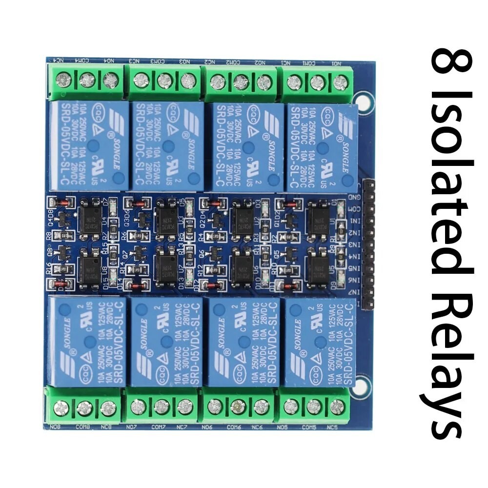 Smart Electronics 5V 10A 8 Channel Relay Module for arduino Diy Kit ...