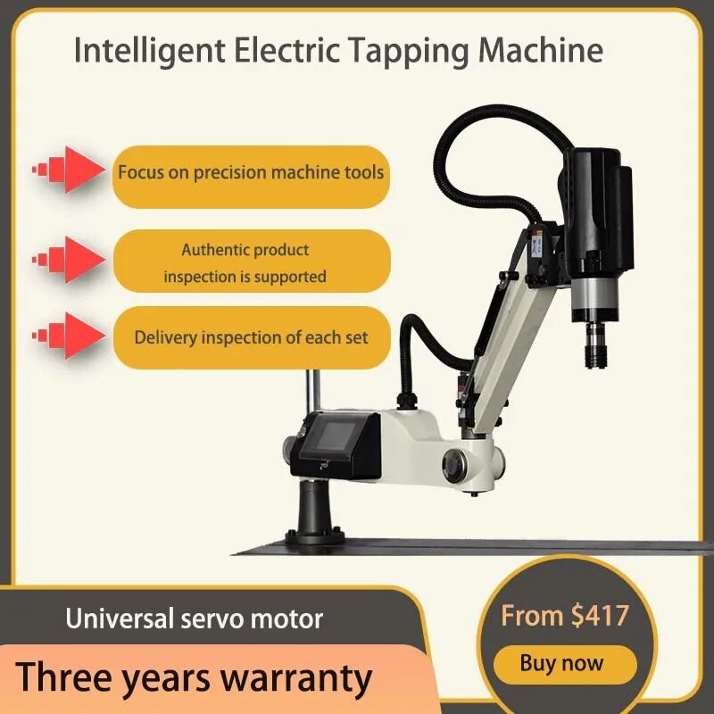M3-M16 CNC Electric Vertical Tapping Machine Tapper Drilling With ISO ...