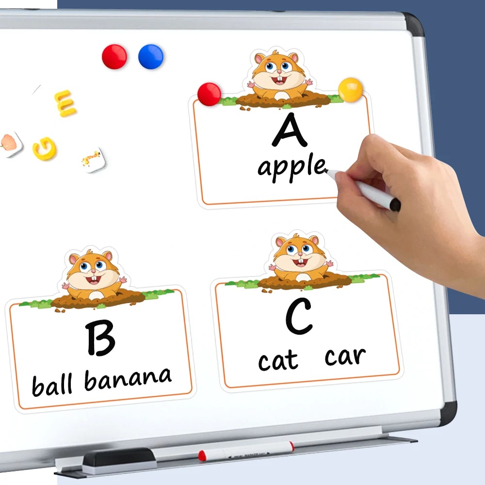 93U Hamster Dry Erase Playing Cards Reusable Flashcards DIY Vocabulary