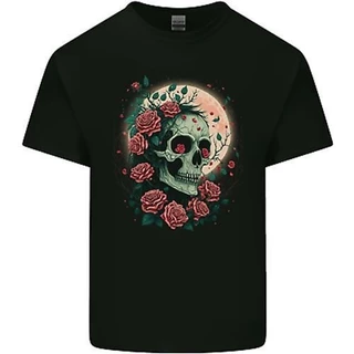 Skate Cotton T Shirt Cool Skull New Design Short Sleeve Men's