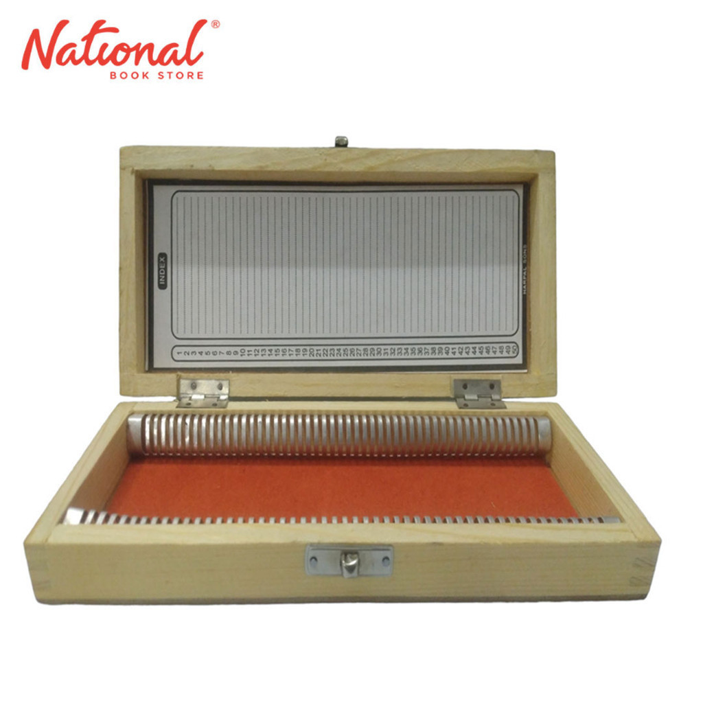 Glass Slide Micro Box Wooden 50 Division - School Supplies - Laboratory ...