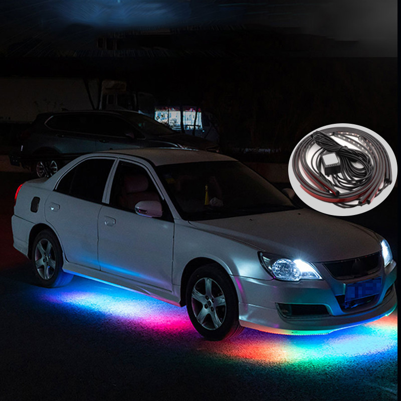 App Control RGBIC underglow light for car 90 120cm Tube Underglow Underbody System LED Light