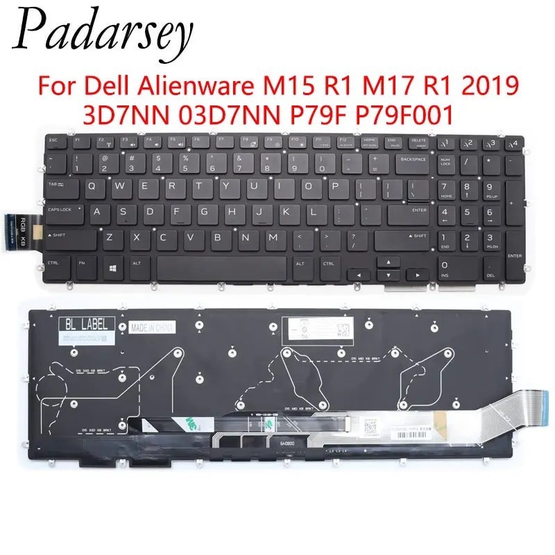 Padarsey Laptop New Keyboard for Dell Alienware M15 R1 M17 R1 2019 ...