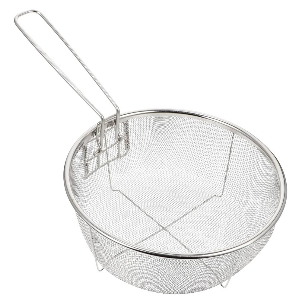 Stainless Steel Deep Fry Basket Deep Round Fryer Wire Mesh French Chip ...