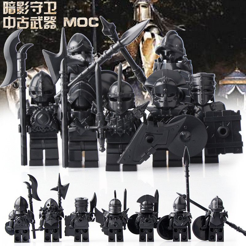 With Moc Building Blocks Human Square Military Doll Dark Compatible 