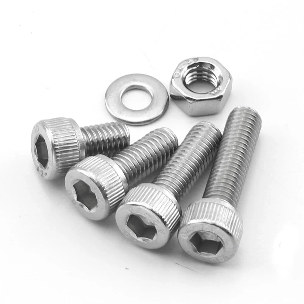 56x Nindejin Hex Hexagon Socket Head Cap Screws Kit M3 Stainless Steel Allen Screws Set With N 7891