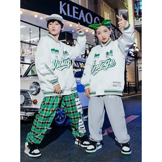 Jazz Modern Dance Rave Clothes Loose Jacket Hiphop Pants Kpop Clothing ...