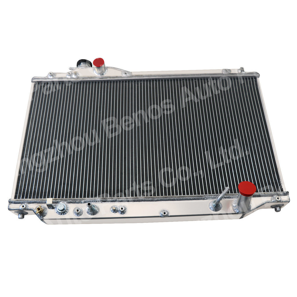 3 ROW ALUMINUM RADIATOR FOR 1993-1998 TOYOTA SUPRA JZA80 2JZ-GTE TURBO ...