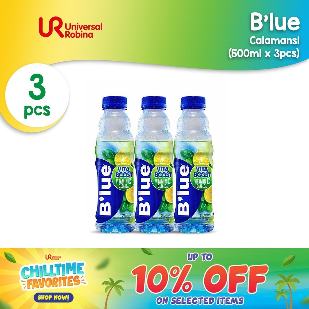 3 X B'lue Calamansi Flavored Vitamin Drink (500ml) | Shopee Philippines