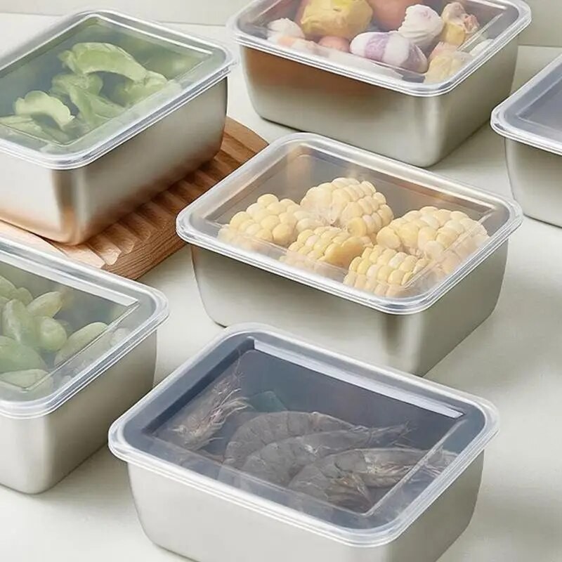 Reusable 304 Stainless Steel Food Storage Containers Food Storage ...