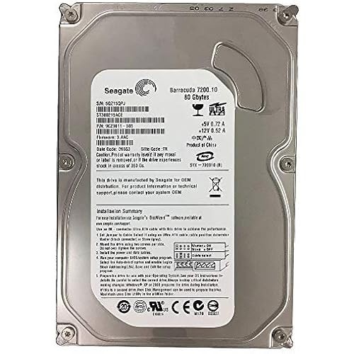 Seagate ST380215ACE 3.5 inch HDD 80GB PATA IDE connection 7200 rpm ...