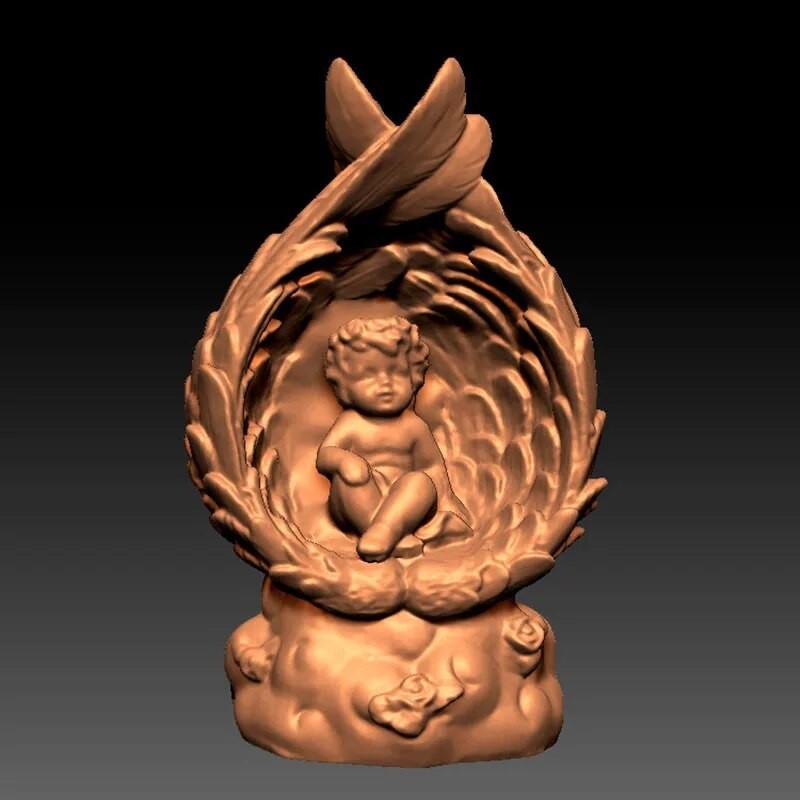 Angel baby 3D Model in STL Format for CNC and 3d printer,Angel 3d ...
