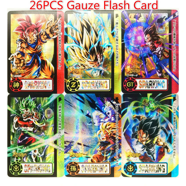 SVVW 26pcs/set Dragon Ball Z GT Super Saiyan Heroes Battle Card Ultra ...