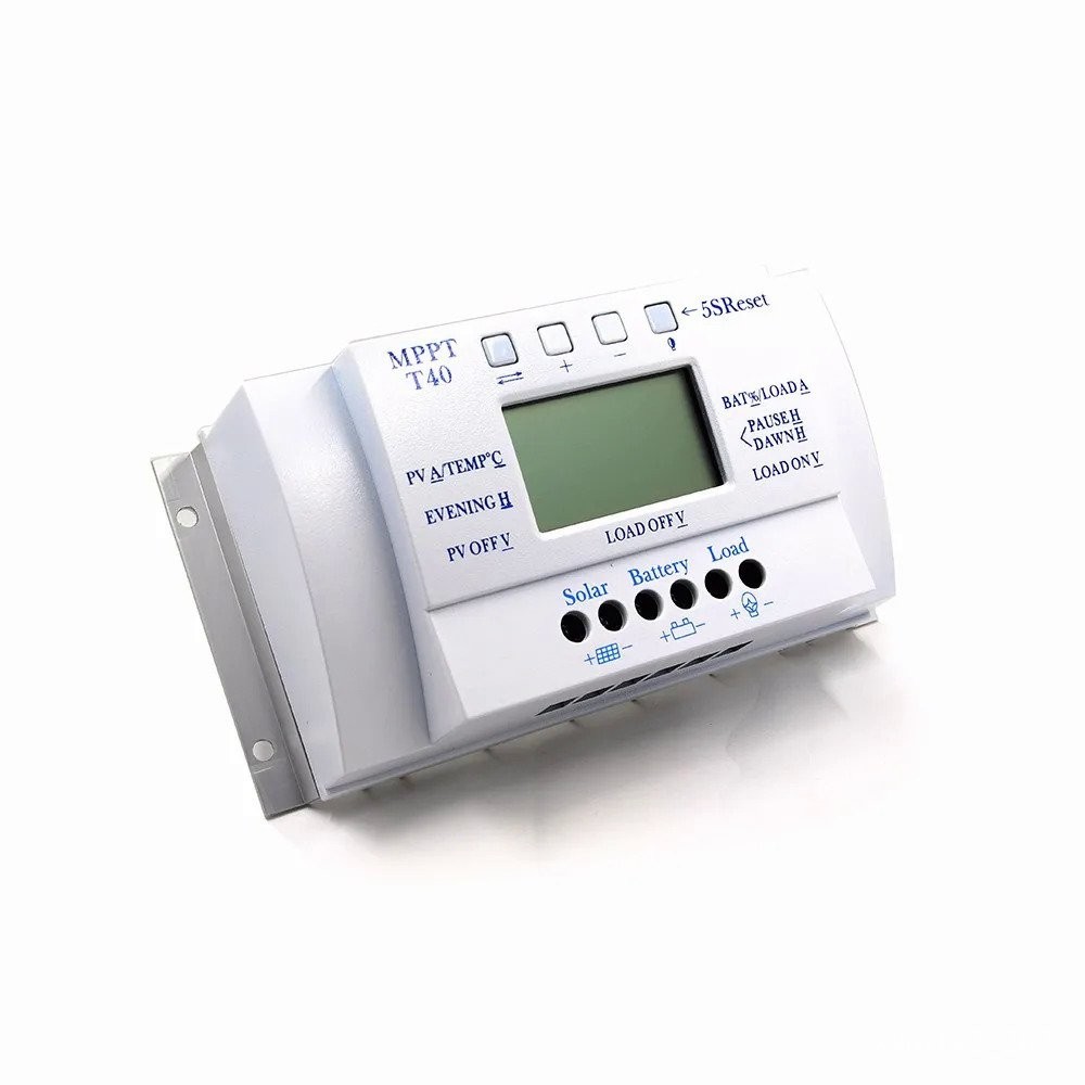 MPPT 40A Solar Charge and Discharge Controller 12V 24V LCD USB ...