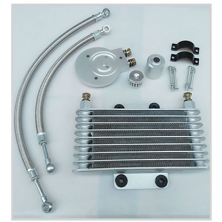 ⓛMotorcycle Oil Cooler Oil Engine Radiator SYSTEM FULL SET For LIFAN ...