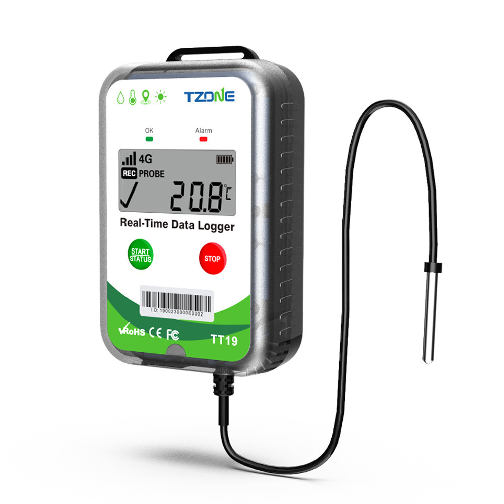 4G Real Time GPS Tracker Temperature Humidity Monitoring Sensor ...