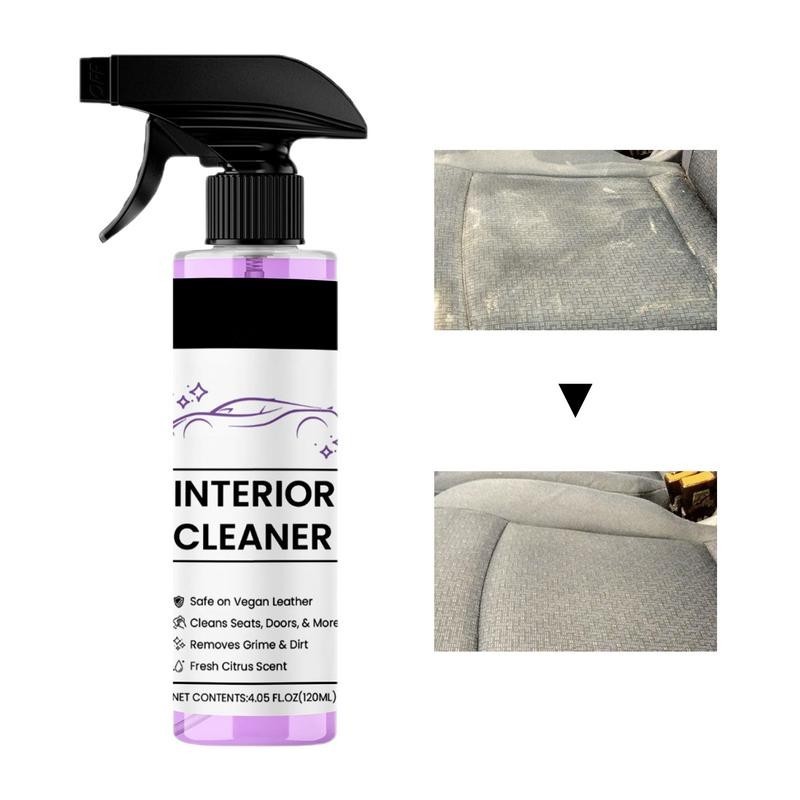 ♡Car Leather Cleaner Auto Interior Cleaner 120ml Car Seat Cleaning