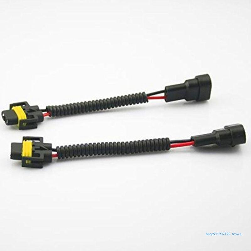 4x 9006 9005 Sockets Bulbs Adapter Headlight Conversion Wire Pigtail