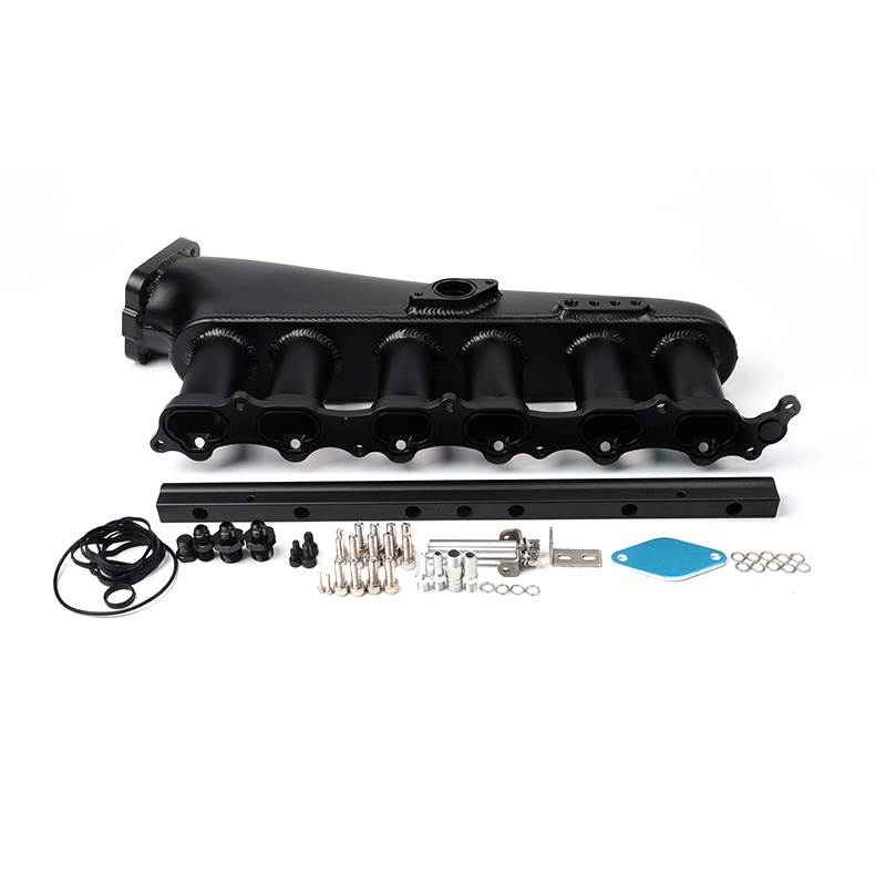♦90mm Throttle Body Billet Aluminum Inlet Plenum Intake Manifold for