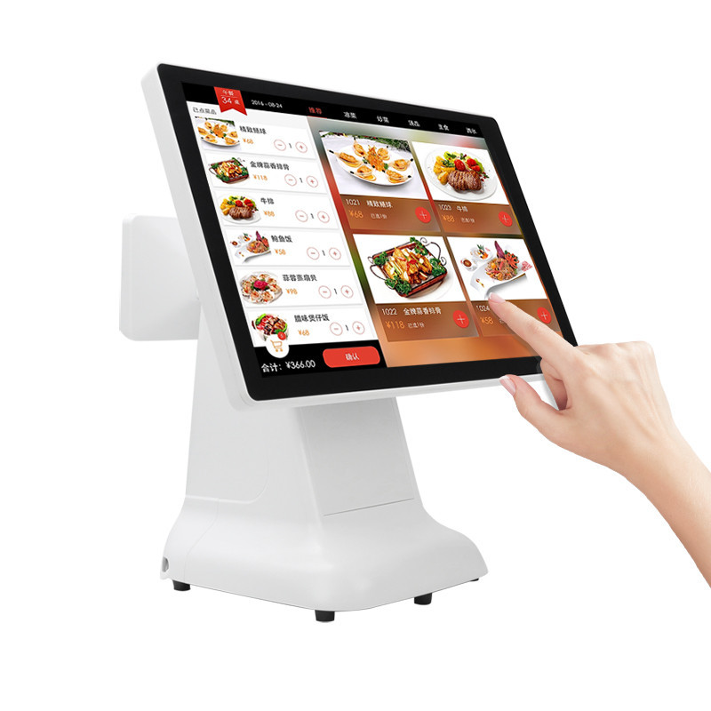 inch 15.6 Pos Touch Screen Monitor with Guest Display Pos Terminal Cash ...
