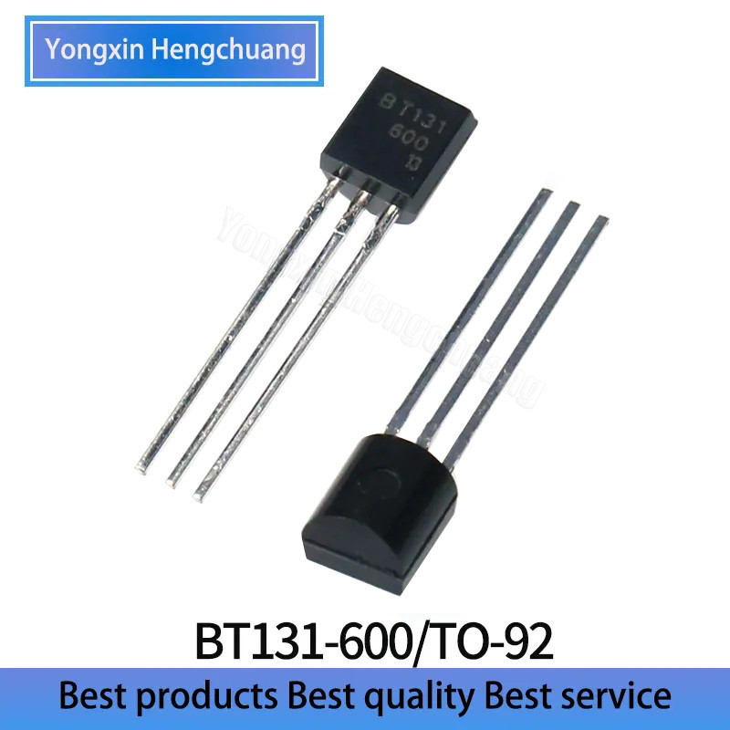 50PCS BT131-600 bidirectional thyristor, plug-in transistor BT131 BT131 ...