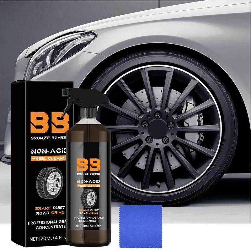 ⚡Car Wheel Hub Cleaner Wheel Metal Rust Dust Removal Spray Steel Ring