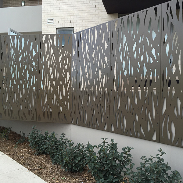 ♞Building Exterior decorative perforated metal screen aluminium wall ...