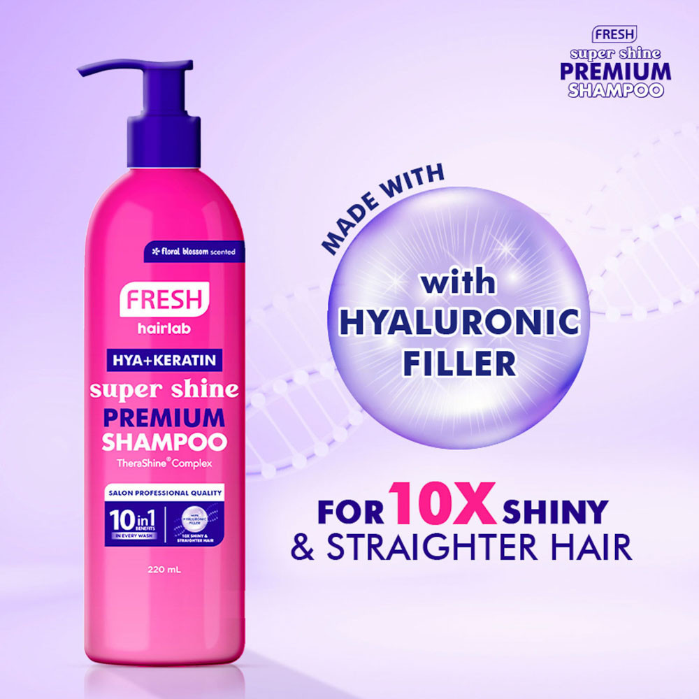 Fresh Hairlab Hya+Keratin Super Shine Premium Shampoo 220mL | Shopee ...