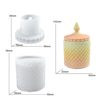 ♣Creative DIY Gypsum Candle Cup Mold Aroma Candle Holder Silicone Mould ...