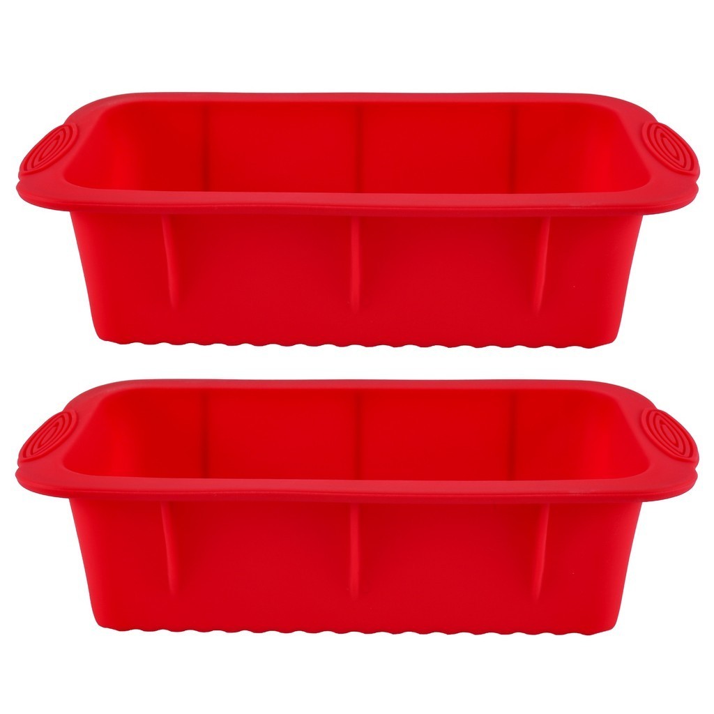 【Silicone Loaf Tins Set of 2,Bread Tins for Baking,Non Stick Baking
