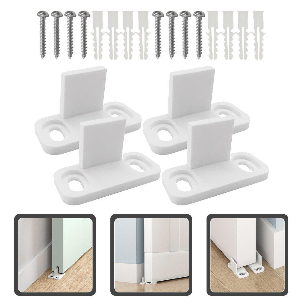 Sliding Closet Door Floor Guide Barn Bottom Swing Stop Through Track ...