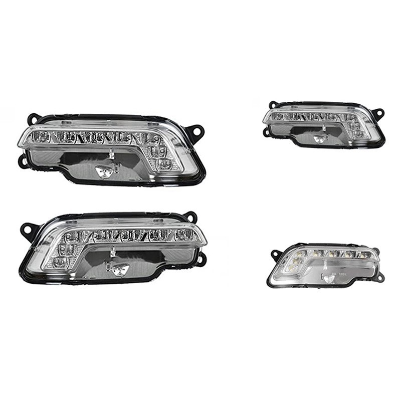 ⋌LED Daytime Running Lights DRL Lower Bumper Grille For Mercedes Benz