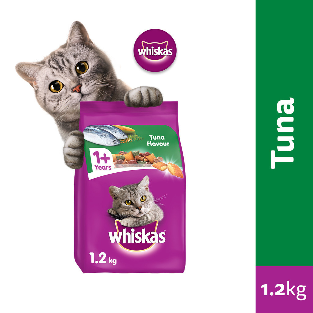 WHISKAS Dry Cat Food in Tuna Flavor for Adult Cats 6 Pack 1.2kg Shopee Philippines