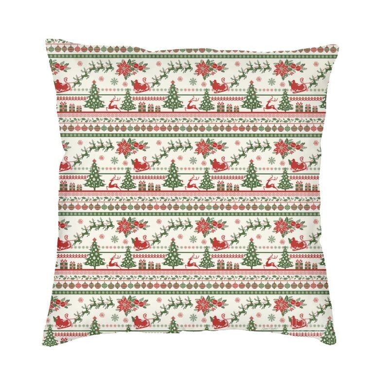 【Merry Christmas Snowflake Modern Pillow Cover Living Room Decoration ...