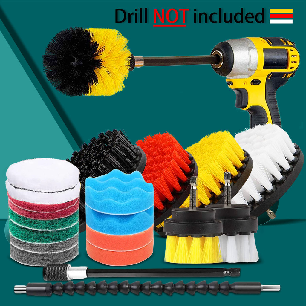 Drill Brush Set for drill Shower Tile and Grout All Purpose Power