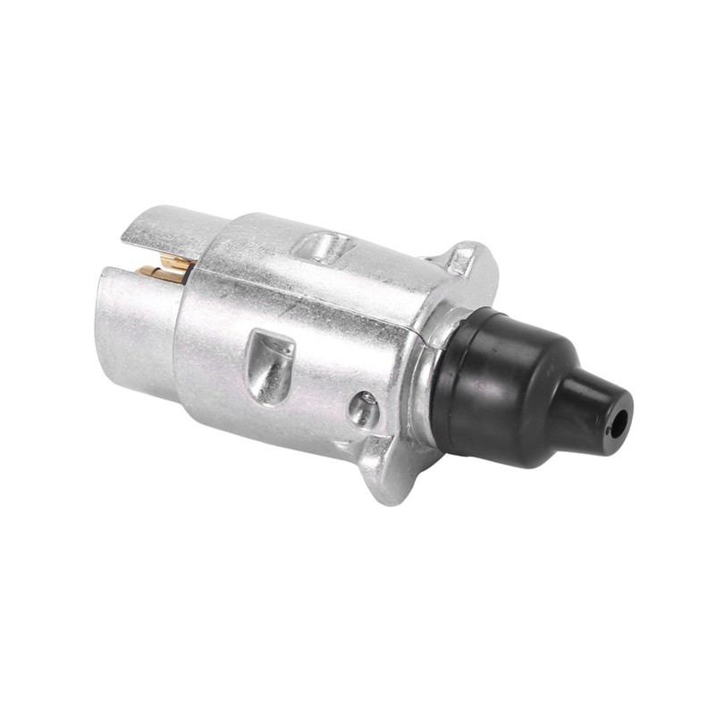 ☬4X 7-Pin Trailer Plug Round Pin 7-Pole Wiring Connector 12V Towbar