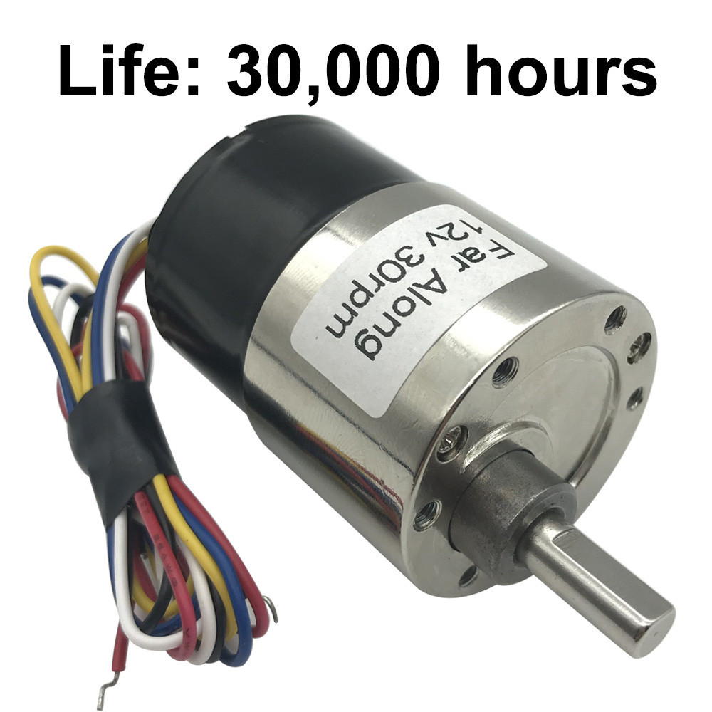 ☮Long Life Brushless DC Gear Motor High Torque 12V 24V Slow Low Speed 5 ...